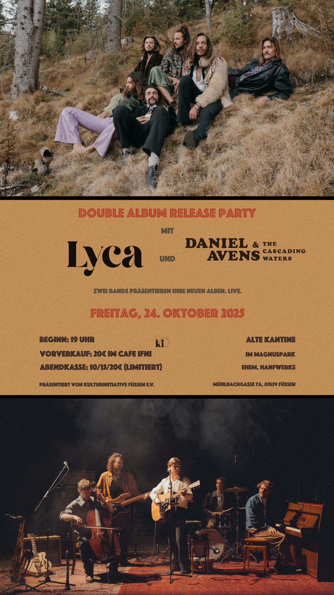 Double Album Release Party: Lyca und Daniel Avens & The cascading waters